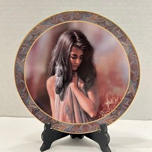 Native Beauty First Glance Porcelain Plate 4th in Series Signed Lee Bogle